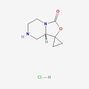 (S)-Tetrahydrospiro[cyclopropane-1,1'-oxazolo[3,4-A]pyrazin]-3'(5'H)-one hcl