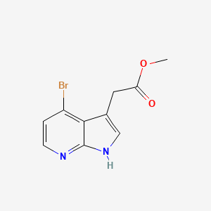 molecular formula C10H9BrN2O2 B1444063 2-(4-溴-1H-吡咯并[2,3-b]吡啶-3-基)乙酸甲酯 CAS No. 1134327-78-8