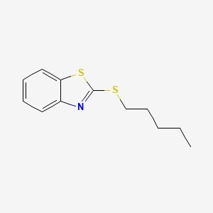 Benzothiazole, 2-pentylthio-