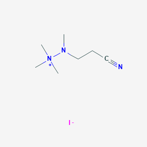 molecular formula C7H16IN3 B14440694 2-(2-Cyanoethyl)-1,1,1,2-tetramethylhydrazin-1-ium iodide CAS No. 75985-07-8