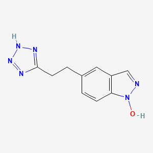 molecular formula C10H10N6O B1444070 1-hydroxy-5-[2-(2H-tetrazol-5-yl)ethyl]indazole CAS No. 1417162-83-4