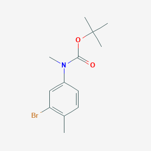 molecular formula C13H18BrNO2 B1444072 tert-Butyl (3-bromo-4-methylphenyl)(methyl)carbamate CAS No. 877064-95-4