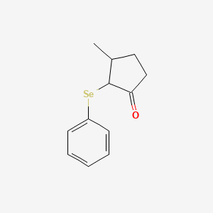 Cyclopentanone, 3-methyl-2-(phenylseleno)-