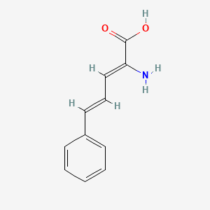 2,4-Pentadienoic acid, 2-amino-5-phenyl-