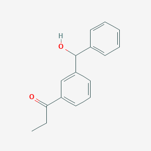 1-{3-[Hydroxy(phenyl)methyl]phenyl}propan-1-one