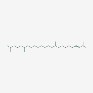 molecular formula C30H58 B14440775 2,6,10,15,19,23-Hexamethyltetracosa-1,3-diene CAS No. 78228-16-7