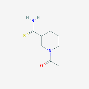 molecular formula C8H14N2OS B1444078 1-乙酰基哌啶-3-氨基硫代甲酰胺 CAS No. 1062622-22-3