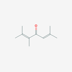 molecular formula C10H16O B14440781 2,3,6-Trimethylhepta-2,5-dien-4-one CAS No. 78012-16-5