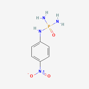 molecular formula C6H9N4O3P B14440800 N-(4-Nitrophenyl)phosphoric triamide CAS No. 77055-79-9