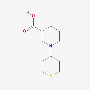 molecular formula C11H19NO2S B1444089 1-(噻烷-4-基)哌啶-3-羧酸 CAS No. 1158593-81-7