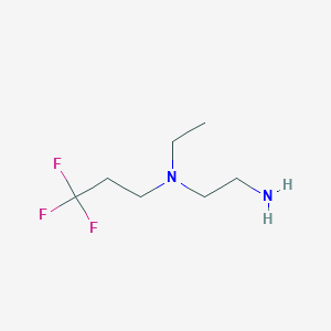 molecular formula C7H15F3N2 B1444098 (2-Aminoethyl)(ethyl)(3,3,3-trifluoropropyl)amine CAS No. 1410029-83-2