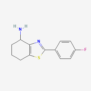2-(4-Fluorophenyl)-4,5,6,7-tetrahydro-1,3-benzothiazol-4-amine