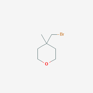 molecular formula C7H13BrO B1444104 4-(Bromomethyl)-4-methyloxane CAS No. 1262410-27-4