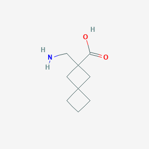 molecular formula C9H15NO2 B1444106 2-(氨甲基)螺[3.3]庚烷-2-羧酸 CAS No. 1478268-23-3