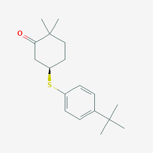 (5R)-5-[(4-tert-Butylphenyl)sulfanyl]-2,2-dimethylcyclohexan-1-one