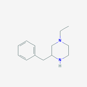 molecular formula C13H20N2 B1444109 3-Benzyl-1-ethylpiperazine CAS No. 1248907-73-4