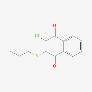 2-Chloro-3-(propylsulfanyl)naphthalene-1,4-dione