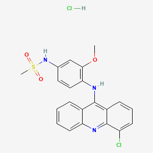 Methanesulfonamide, N-(4-((4-chloro-9-acridinyl)amino)-3-methoxyphenyl)-, monohydrochloride