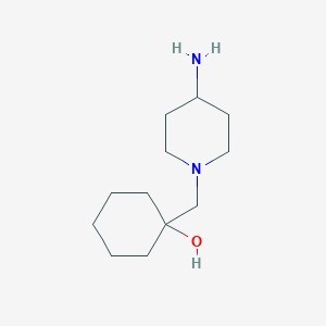 1-[(4-Aminopiperidin-1-yl)methyl]cyclohexan-1-ol