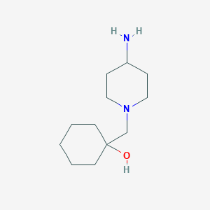 molecular formula C12H24N2O B1444111 1-[(4-Aminopiperidin-1-yl)méthyl]cyclohexan-1-ol CAS No. 1304787-89-0