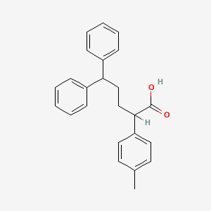 alpha-(4-Methylphenyl)-delta-phenylbenzenepentanoic acid