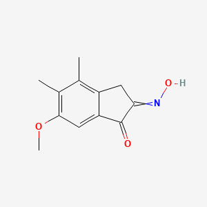 2-(Hydroxyimino)-6-methoxy-4,5-dimethyl-2,3-dihydro-1H-inden-1-one