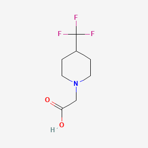 molecular formula C8H12F3NO2 B1444116 2-(4-(Trifluoromethyl)piperidin-1-yl)acetic acid CAS No. 1427498-30-3