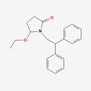 molecular formula C20H23NO2 B14441179 1-(2,2-Diphenylethyl)-5-ethoxypyrrolidin-2-one CAS No. 73691-13-1