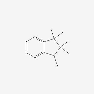 molecular formula C14H20 B14441216 1,1,2,2,3-Pentamethyl-2,3-dihydro-1H-indene CAS No. 74710-04-6