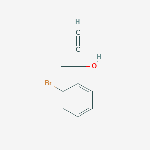 molecular formula C10H9BrO B1444126 2-(2-Bromophenyl)but-3-yn-2-ol CAS No. 104684-12-0
