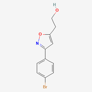 molecular formula C11H10BrNO2 B1444128 3-(4-bromophenyl)-5-Isoxazoleethanol CAS No. 1159979-39-1