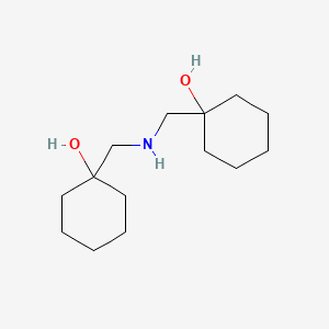 molecular formula C14H27NO2 B1444129 1,1'-[亚氨基二(亚甲基)]双环己醇 CAS No. 854434-51-8