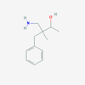 molecular formula C12H19NO B1444133 4-氨基-3-苄基-3-甲基丁烷-2-醇 CAS No. 1483742-87-5