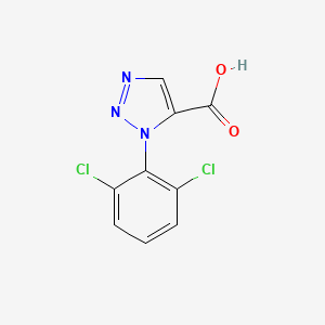 molecular formula C9H5Cl2N3O2 B1444134 1-(2,6-二氯苯基)-1H-1,2,3-三唑-5-羧酸 CAS No. 1492720-78-1