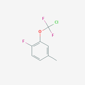 molecular formula C8H6ClF3O B1444141 2-[Chloro(difluoro)methoxy]-1-fluoro-4-methyl-benzene CAS No. 1404194-33-7