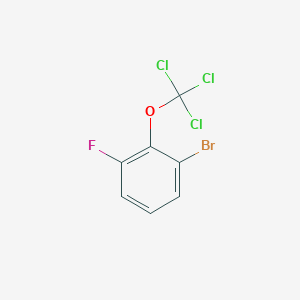 molecular formula C7H3BrCl3FO B1444142 1-Bromo-3-fluoro-2-(trichloromethoxy)benzene CAS No. 1417566-59-6