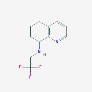 molecular formula C11H13F3N2 B1444144 N-(2,2,2-三氟乙基)-5,6,7,8-四氢喹啉-8-胺 CAS No. 1432679-46-3