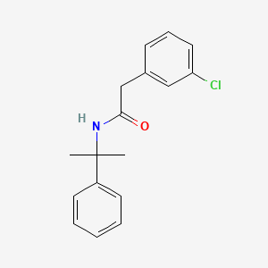 2-(3-Chlorophenyl)-N-(2-phenylpropan-2-yl)acetamide