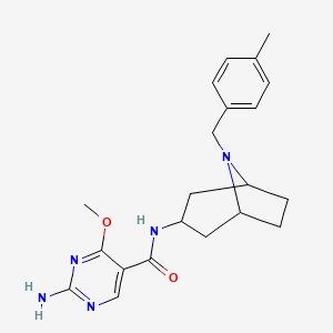 2-Amino-4-methoxy-N-(8-(p-methylbenzyl)-3-beta-nortropanyl)-5-pyrimidinecarboxamide