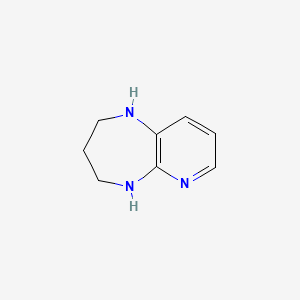 molecular formula C8H11N3 B1444152 1H,2H,3H,4H,5H-pyrido[2,3-b][1,4]diazepine CAS No. 1384591-76-7