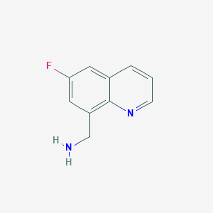 molecular formula C10H9FN2 B1444167 (6-Fluoroquinolin-8-yl)methanamine CAS No. 1367804-71-4