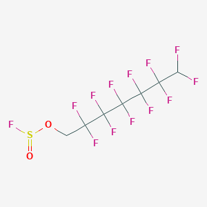 molecular formula C7H3F13O2S B14441702 2,2,3,3,4,4,5,5,6,6,7,7-Dodecafluoroheptyl sulfurofluoridoite CAS No. 78499-30-6