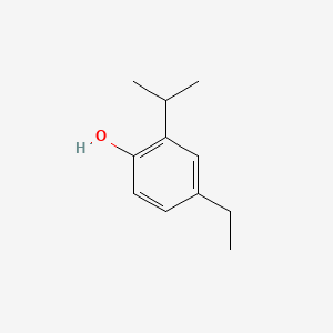 molecular formula C11H16O B14441705 Phenol, 4-ethyl-2-isopropyl- CAS No. 74926-85-5