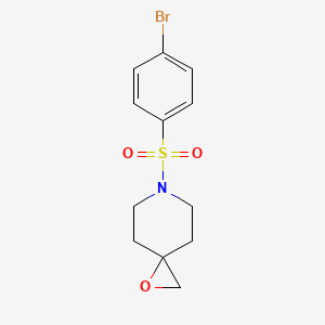 molecular formula C12H14BrNO3S B1444176 6-(4-Bromophenylsulfonyl)-1-oxa-6-azaspiro[2.5]octane CAS No. 1177093-18-3