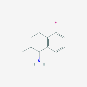 molecular formula C11H14FN B1444177 5-Fluoro-2-methyl-1,2,3,4-tetrahydronaphthalen-1-amine CAS No. 1376070-59-5