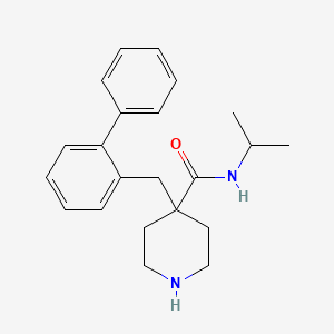 molecular formula C22H28N2O B1444180 4-Biphenyl-2-ylmethyl-piperidine-4-carboxylic acid isopropylamide CAS No. 1361116-77-9