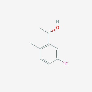 molecular formula C9H11FO B1444182 (1S)-1-(5-fluoro-2-methylphenyl)ethan-1-ol CAS No. 1344931-22-1