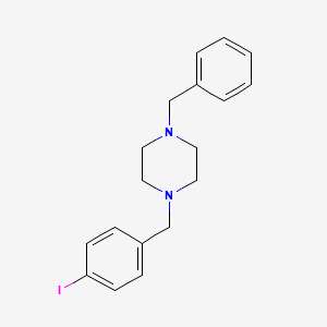 molecular formula C18H21IN2 B1444183 1-Benzyl-4-(4-iodobenzyl)piperazine CAS No. 1490840-70-4