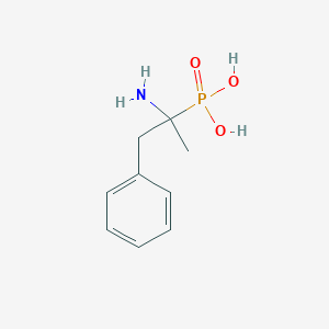 (2-Amino-1-phenylpropan-2-yl)phosphonic acid