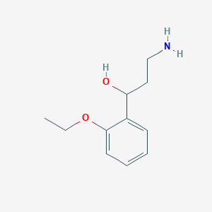 molecular formula C11H17NO2 B1444187 3-Amino-1-(2-ethoxyphenyl)propan-1-ol CAS No. 1312133-33-7